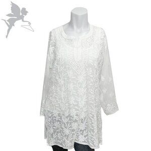 Made in India Floral Embroidered Tunic